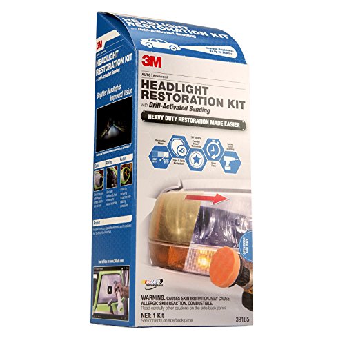 3M 39165 Headlight Restoration Kit Heavy Duty Drill Activated
