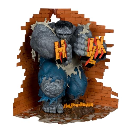 McFarlane Toys - Marvel The Incredible Hulk 1:6th Scale Collectible with Scene The Incredible Hulk 345