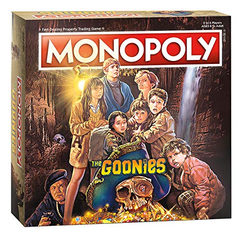 Monopoly The Goonies Based on The 80s Adventure Classic Film Collectible Monopoly Game Featuring Familiar Locations and Iconic Moments