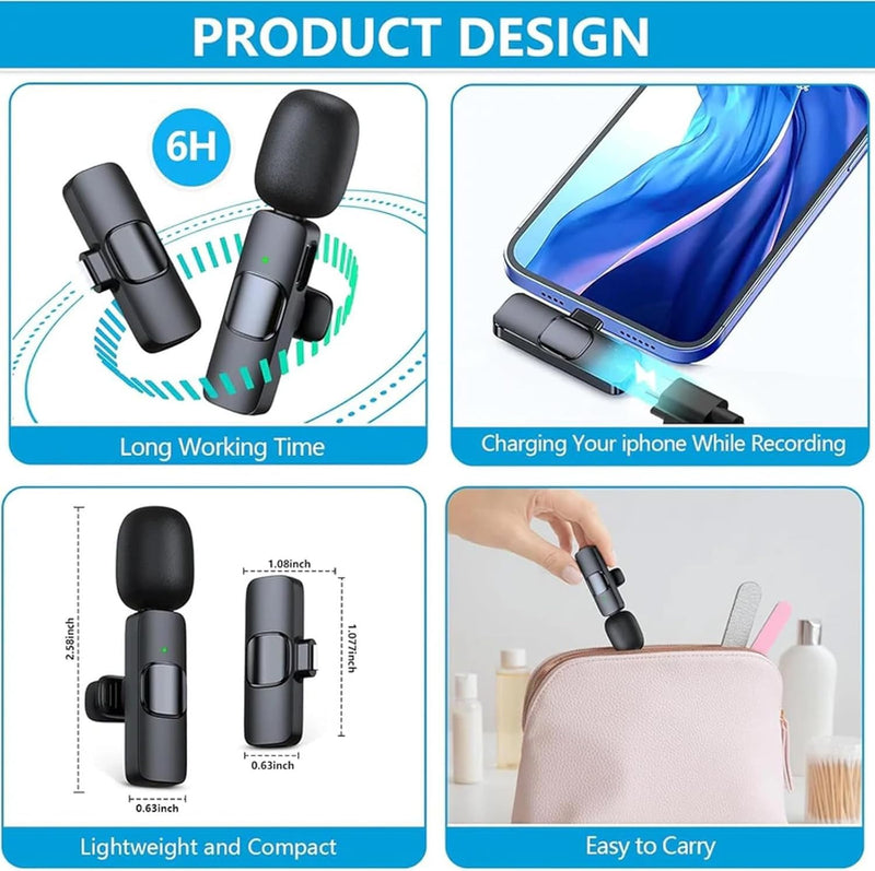 ClipMic Duo Wireless Noise-Reducing Mic Set