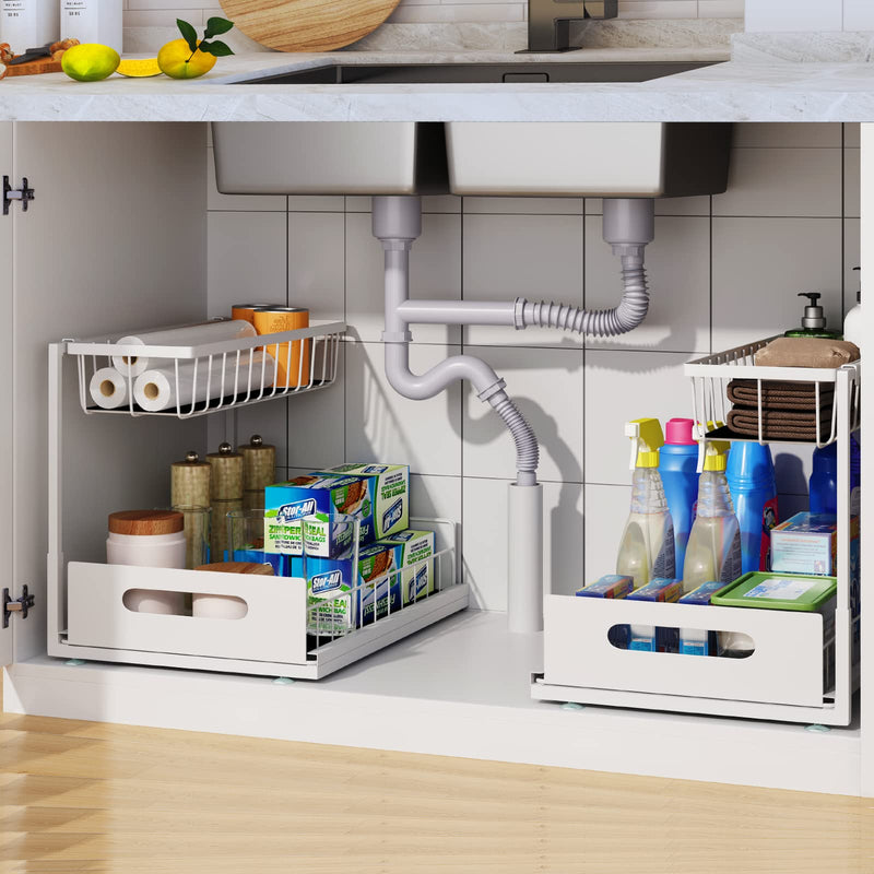 2-Tier Under Sink Organizer (2-Pack)