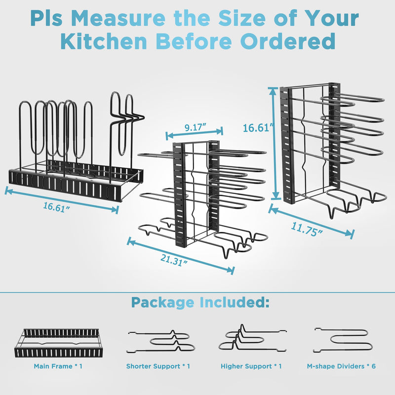 8-Tier Pots and Pans Organiser