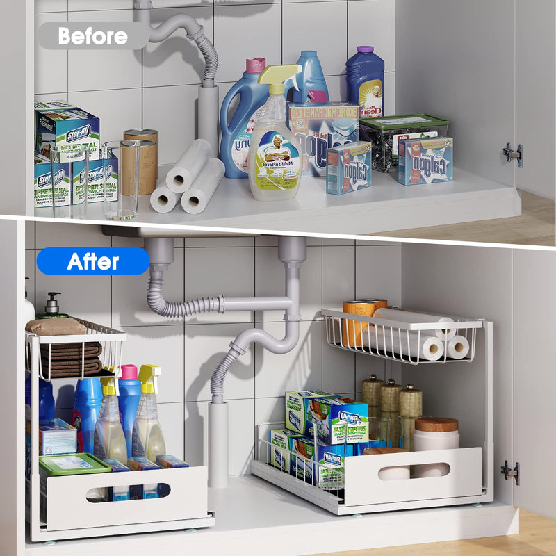 2-Tier Under Sink Organizer (2-Pack)