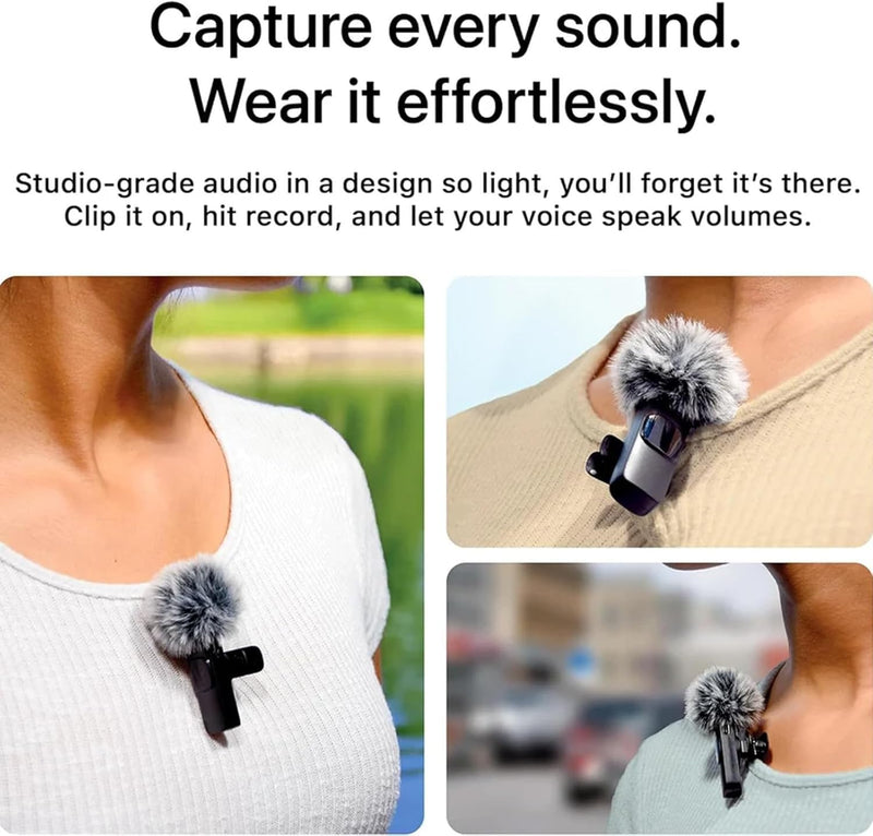 ClipMic Duo Wireless Noise-Reducing Mic Set