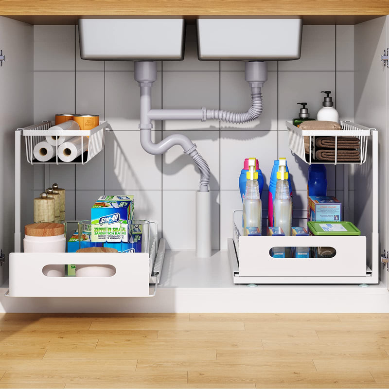 2-Tier Under Sink Organizer (2-Pack)