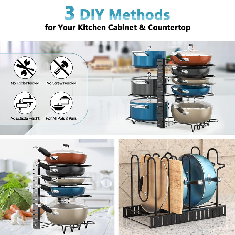 8-Tier Pots and Pans Organiser
