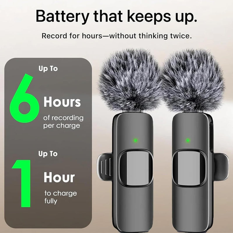 ClipMic Duo Wireless Noise-Reducing Mic Set