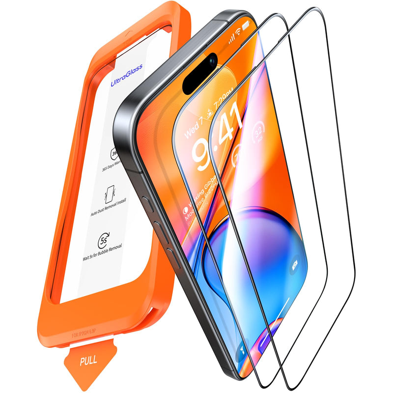 UltraGlass Unbreak Top 9H+ Glass for iPhone 16 Pro Screen Protector 6.3"