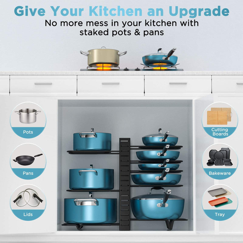 8-Tier Pots and Pans Organiser