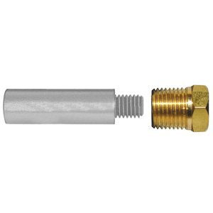 Tecnoseal E5 Pencil Zinc Anode with Brass Cap (52061)