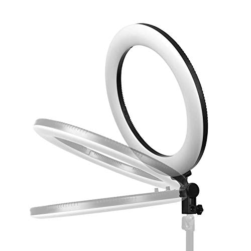 LimoStudio 18" 5500K LED Dimmable Ring Flash Light Kit (AGG1775) with 2 Stands for Photography.