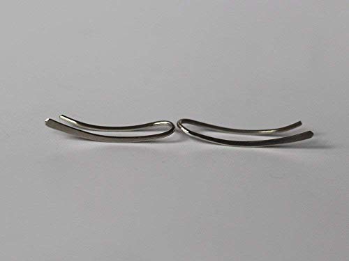 Sterling Silver Ear Climber Earrings (Medium Size)