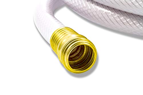 Camco TastePURE 25' Drinking Water Hose (22783) - 5/8" Dia, Lead-Free & BPA-Free, Reinforced for Kink Resistance, White