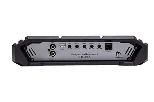Hifonics ZXX-3200.1D Zeus Mono Channel Car Audio Amplifier (Silver) – 3200W, Aluminum Heat Sink, Variable Electronic Crossover, Illuminated Logo, Bass Remote, 1 Ohm Stable
