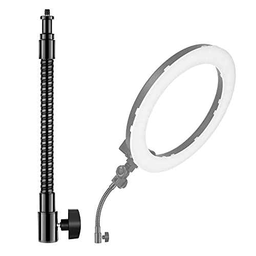 Neewer 10"/25cm Flexible Metal Tube Arm with 1/4" Screw for LED Video Lights, Ring Flash Light and Accessories