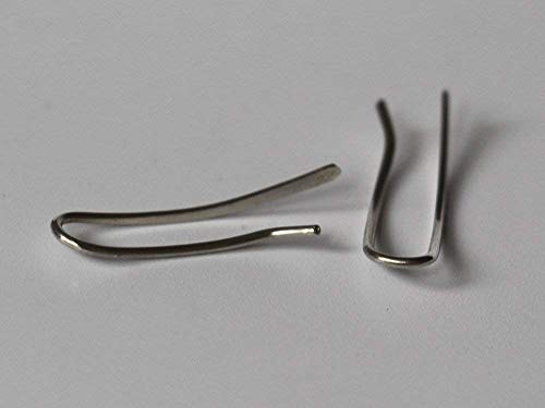 Sterling Silver Ear Climber Earrings (Medium Size)