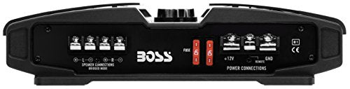BOSS Audio Systems PT3000 Phantom Series 2-Channel Car Amplifier - 3000W, Full Range, Class A/B, 2-4 Ohm Stable, MOSFET Power Supply, Bridgeable