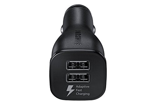Samsung Fast Charge Dual-Port Car Charger (EP-LN920BBEGUS) - Black