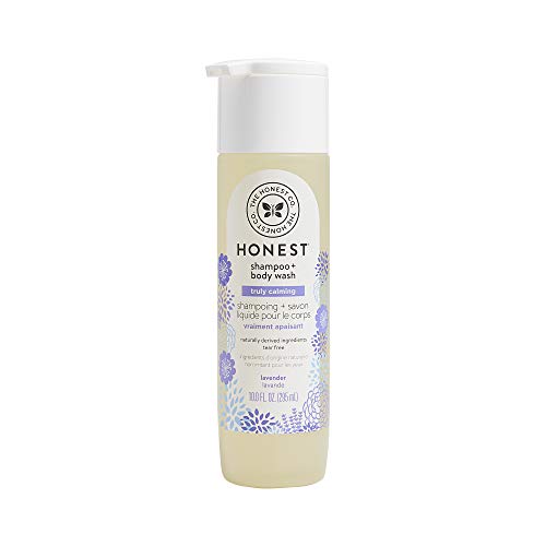 "The Honest Company Truly Calming Lavender Shampoo + Body Wash (10 fl oz), Tear-Free, Natural Ingredients, Sulfate- & Paraben-Free"