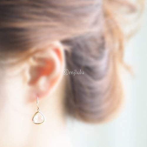 Crystal Glass Drop Earrings (Aqua Blue + Mint Green)