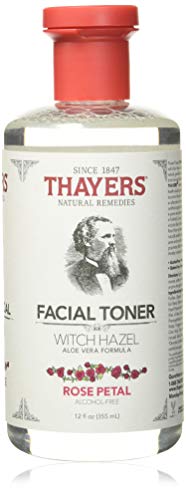 Thayers Facial Toner with Witch Hazel, Aloe Vera, and Rose Petal (12 fl oz).