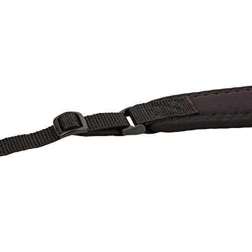 OP/TECH USA Super Classic Strap UNI Loop - Padded Neoprene Neck Strap with Control-Stretch System and Quick Disconnects, Black Model 1401002