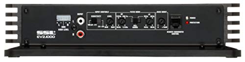 Sound Storm EV2.1000 Evolution 1000W 2-Channel Class A/B MOSFET Car Amplifier with Remote Subwoofer Control (2-8 Ohms, Bridgeable, Full Range)