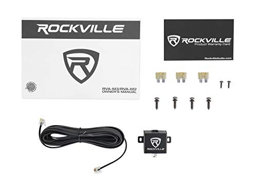 Rockville RVA-M2 2500W Peak/625W RMS 1 Ohm Mono Amplifier Car Amp with Remote (Incl.)