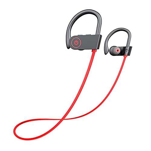 Otium Wireless Sport Earbuds with Noise Cancelling (Bluetooth, IPX7 Waterproof, HD Stereo, 8 Hour Battery)