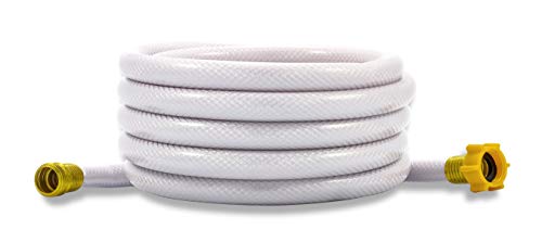 Camco TastePURE 25' Drinking Water Hose (22783) - 5/8" Dia, Lead-Free & BPA-Free, Reinforced for Kink Resistance, White