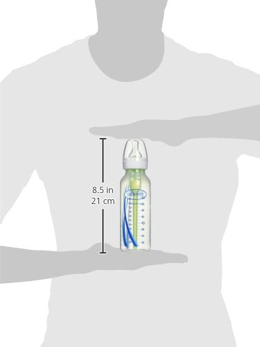 Dr. Brown's Options+ Anti-Colic Narrow Baby Bottle, 8oz (4-Pack)