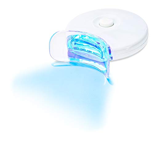 AuraGlow Teeth Whitening Kit with LED Light, (2) 5ml 35% Carbamide Peroxide Gel Syringes, Tray and Case