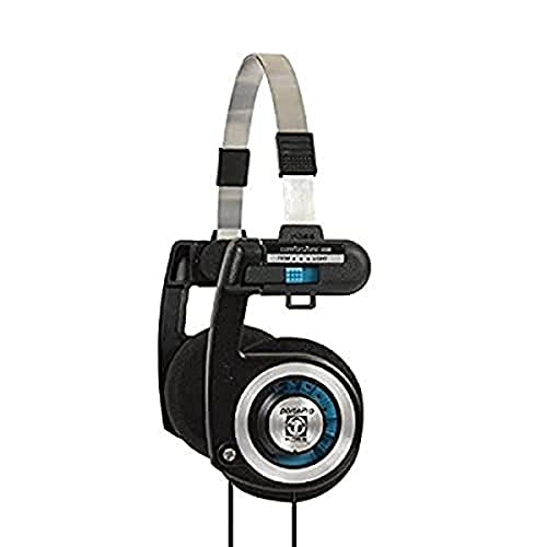 Koss PortaPro On-Ear Headphones with Case (Black/Silver)