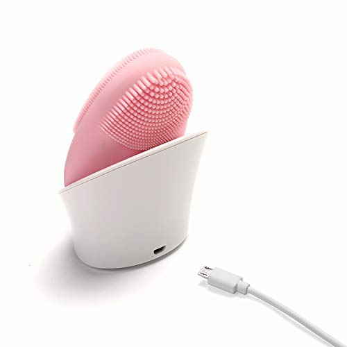 Yasmeen Skincare Co. Rechargeable Electric Facial Cleansing Brush - Deep Cleaning, Exfoliating and Massaging (Waterproof)