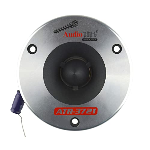 Audiopipe ATR-3721 350W Max 3.75" Aluminum Horn & 1" Titanium Car Audio Super Bullet Tweeter (Pair)