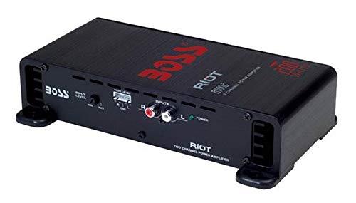BOSS Audio Systems R1002 Riot 200W 2-Channel Class A/B Car Amplifier and AKS8 Wiring Kit