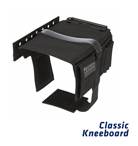 FLYBOYS Classic Kneeboard (Black) with Clipboard and Pen Holder for Pilots