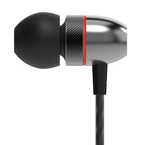 Betron ELR50 Earbuds in Ear Headphones with Carry Case, Noise Isolating, Enhanced Bass Sound and 3 x Ear Bud Tips (Black)