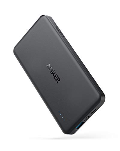 Anker PowerCore II Slim 10000mAh Power Bank with Upgraded PowerIQ 2.0 (18W Output), Fast Charge for iPhone, Samsung Galaxy and More (Black)