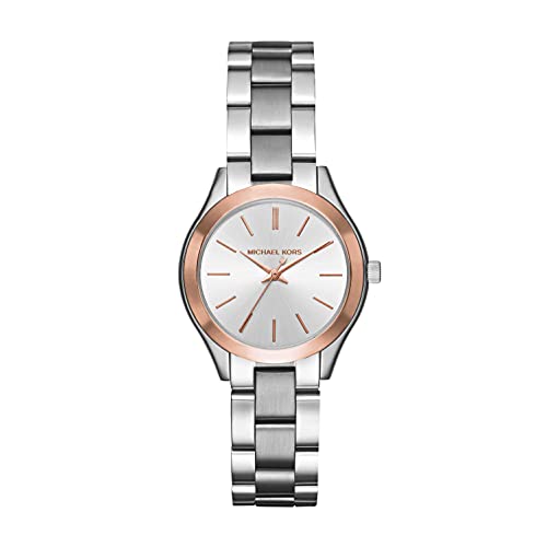Michael Kors Women's Mini Slim Runway Silver-Tone Watch (MK3514)