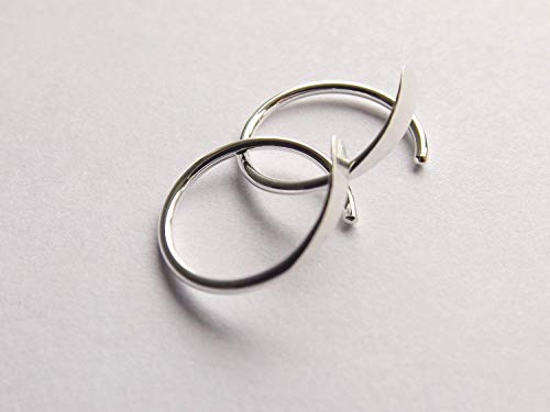 Sterling Silver Minimalist Hoop and Hammered Sleeper Earrings (Choose Your Style)