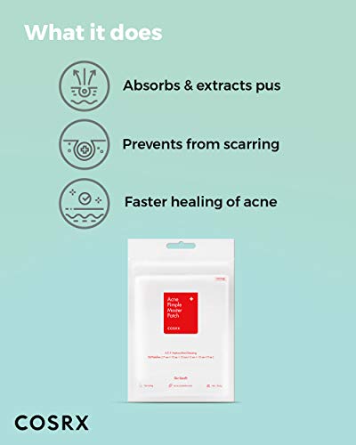 COSRX Acne Pimple Patches (96 Count) for Fast Healing & Blemish Cover, 3 Sizes