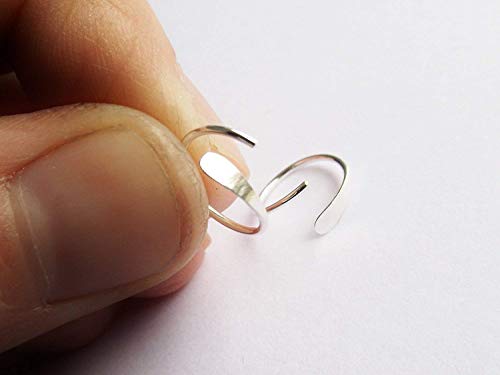 Sterling Silver Minimalist Hoop and Hammered Sleeper Earrings (Choose Your Style)