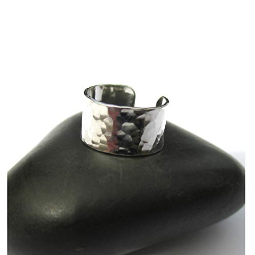 Sterling Silver [Hammered] Ear Cuff