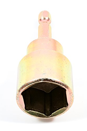 Camco RV Leveling Jack Socket Adapter with 1/4" Quick Connect Shank (48865), Fits 3/4" Hex Drive Jacks