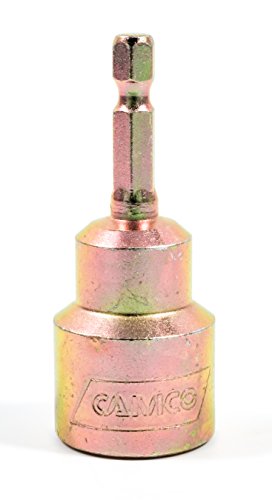 Camco RV Leveling Jack Socket Adapter with 1/4" Quick Connect Shank (48865), Fits 3/4" Hex Drive Jacks