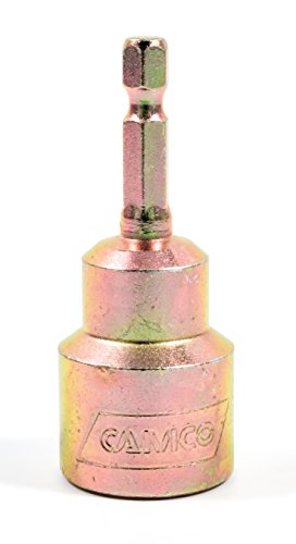 Camco RV Leveling Jack Socket Adapter with 1/4" Quick Connect Shank (48865), Fits 3/4" Hex Drive Jacks