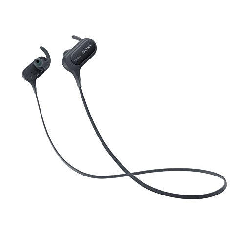 Sony Extra Bass Wireless Sports Earbuds with Mic (model: MDRXB50BS/B), IPX4 Splashproof, Up to 8.5 Hour Battery, Black.