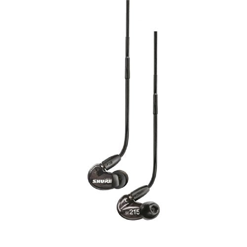 Shure SE215-K Professional Sound Isolating Earphones with Single Dynamic MicroDriver and Secure In-Ear Fit - Black (100 Chars)