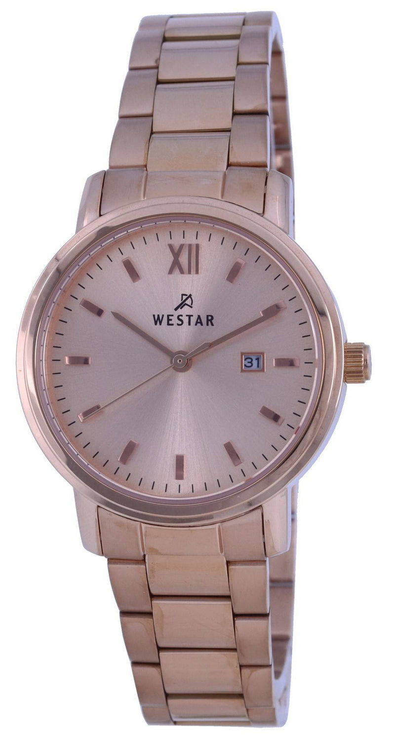 Westar Rose Gold Tone Stainless Steel Quartz 40245 PPN 609 Women's Watch